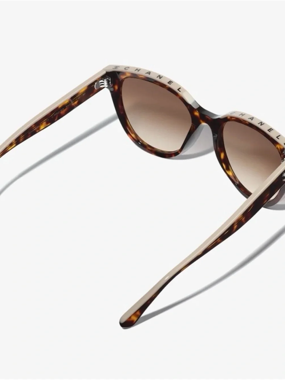 Genuine Chanel polarized Tortoiseshell Sunglasses